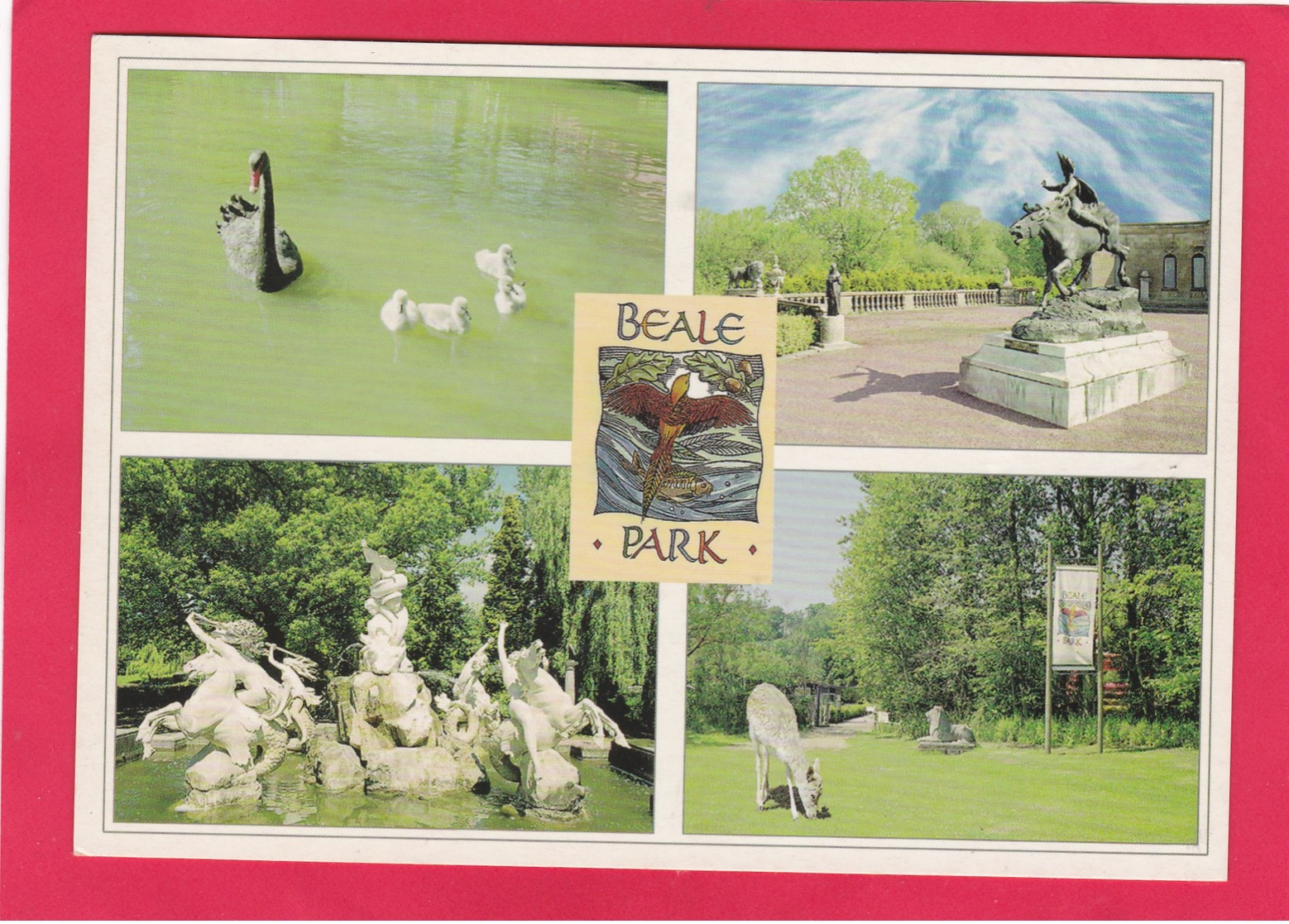 Modern Multi View Post Card Of Beale Park Wildlife Park And Gardens,Berkshire,U29. - Other & Unclassified