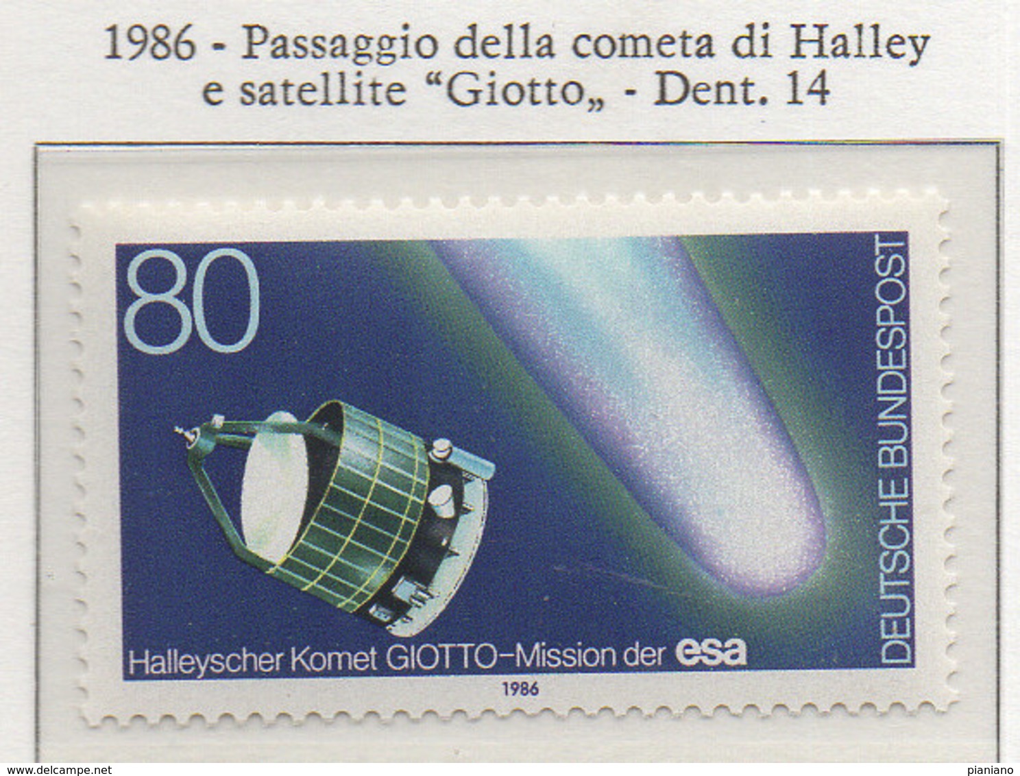 PIA - GERMANIA : 1986 : Passaggio Della Cometa Di Halley E Satellite Giotto  - (Yv 1105) - Europa