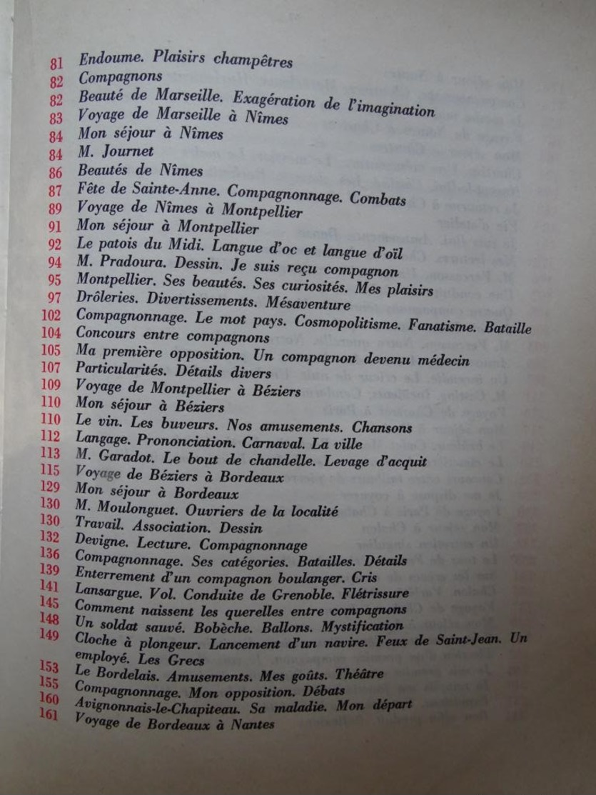 Mémoires D'un Compagnon - Par Agricol Perdiguier - Librairie Du Compagnonage 1977 - Historique