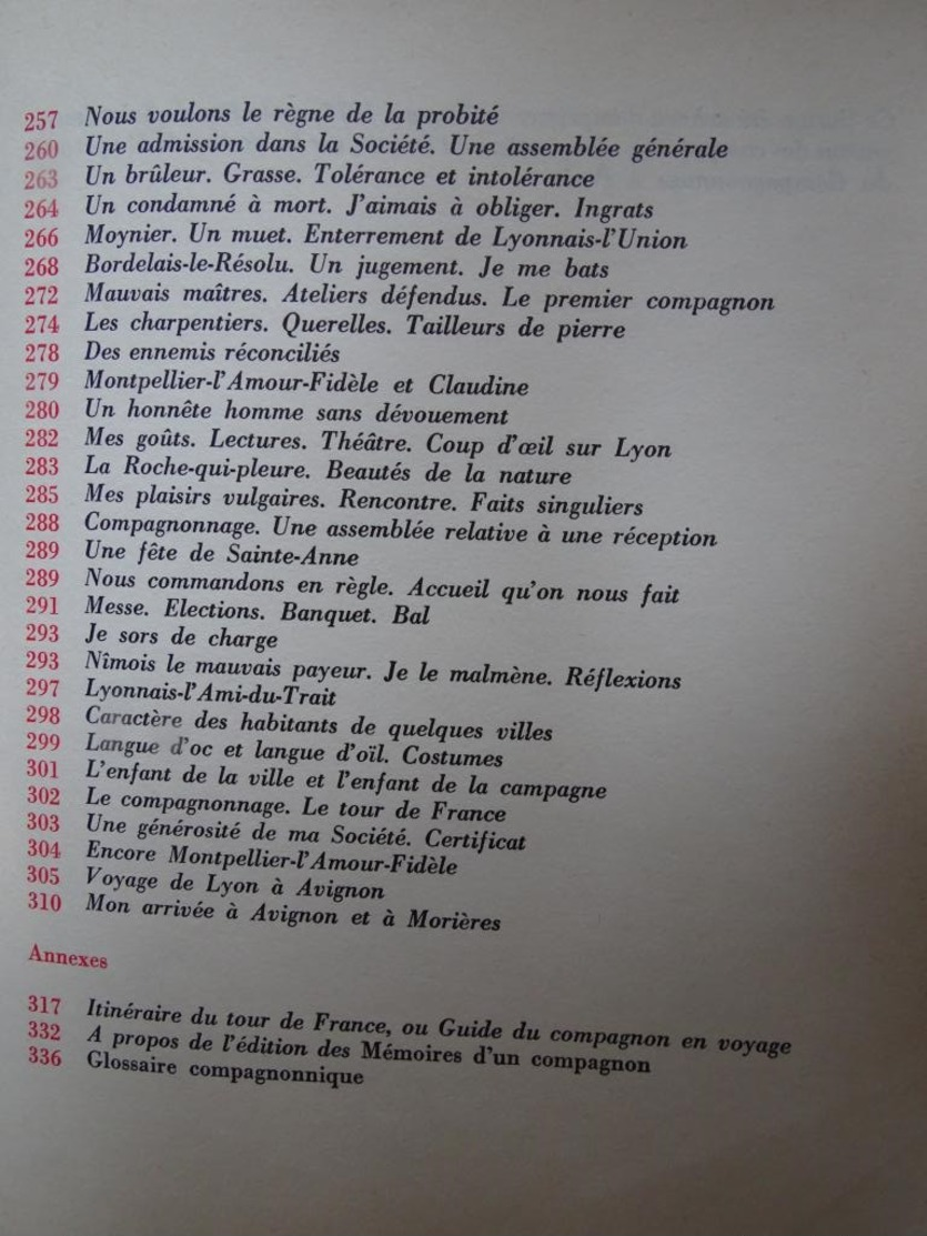 mémoires d'un compagnon - par agricol perdiguier - librairie du compagnonage 1977