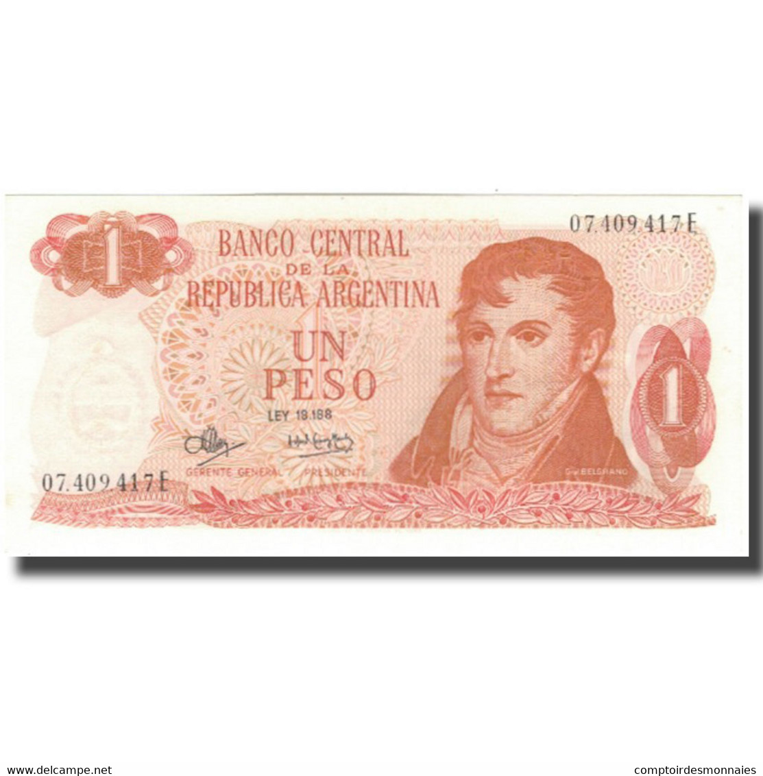 Billet, Argentine, 1 Peso, KM:287, SPL - Argentine