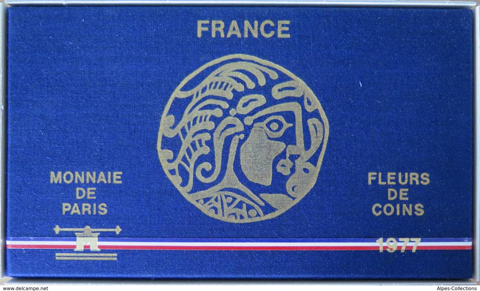 0025 - COFFRET FLEURS DE COINS - FRANCS - 1977 - 1 Centime à 50 Francs - Andere & Zonder Classificatie