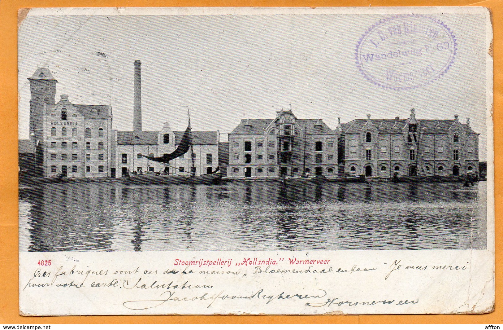 Wormerveer Netherlands 1905 Postcard - Wormerveer