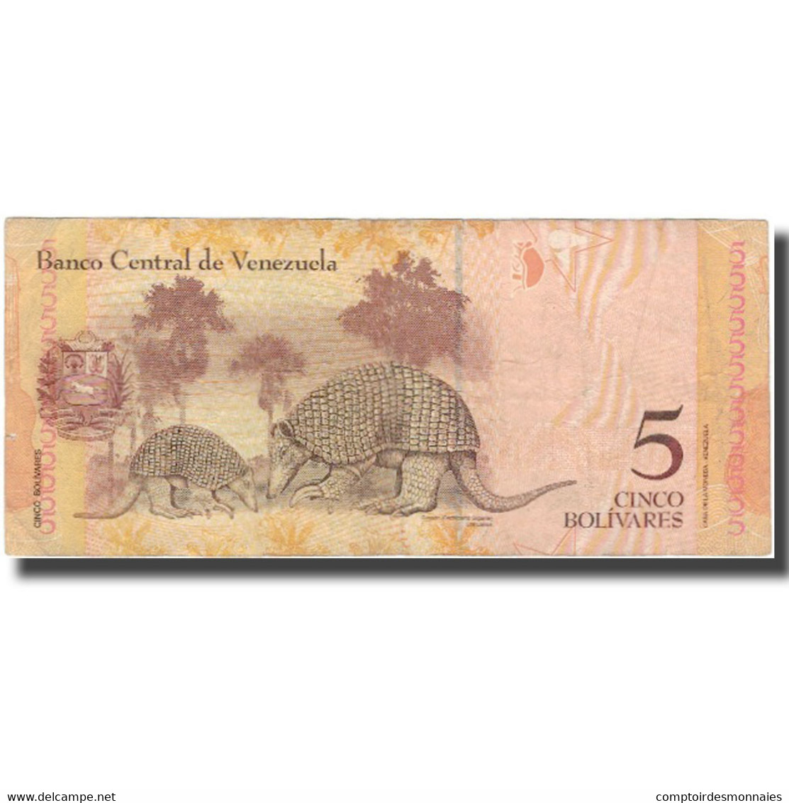 Billet, Venezuela, 5 Bolivares, 2011-02-03, TB - Venezuela