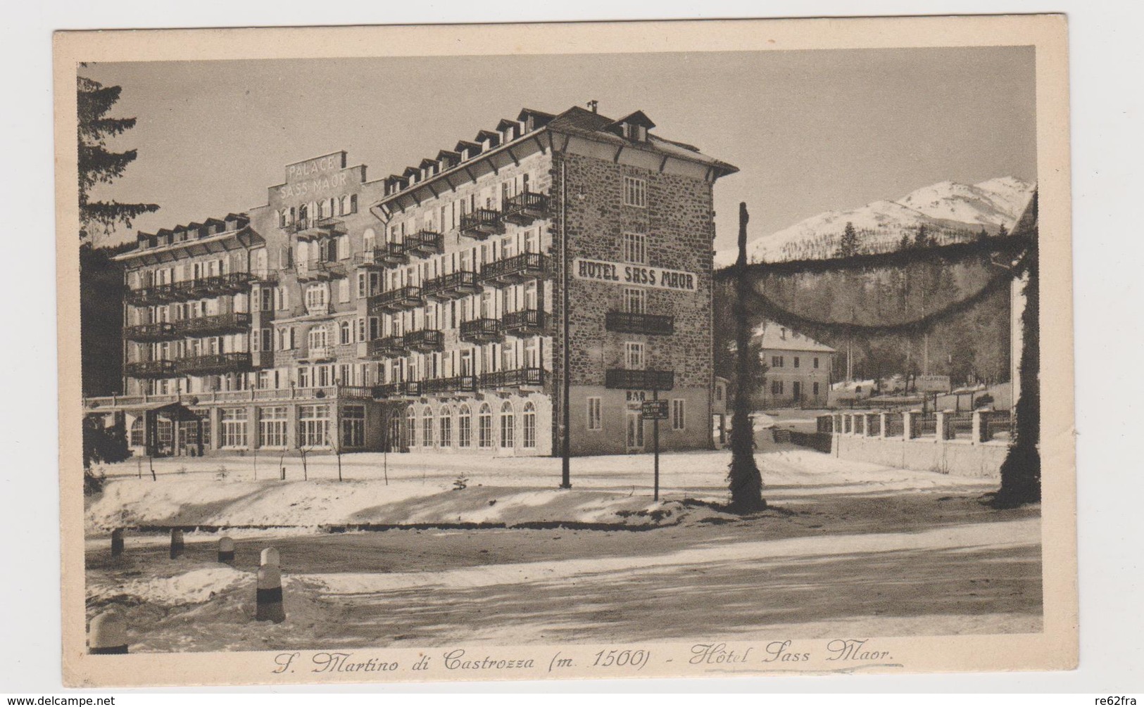 S. Martino Di Castrozza (TN) , Hotel Sass Maor  - F.p. -  Anni '1930 - Trento