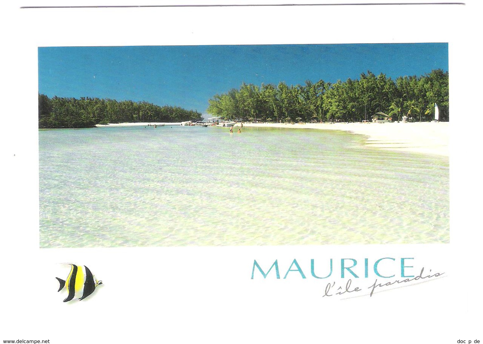 Mauritius - Ile Maurice - Lagon Limpide De L`Ile Aux Cerfs - Beach - Nice Stamp Timbre - Mauritius