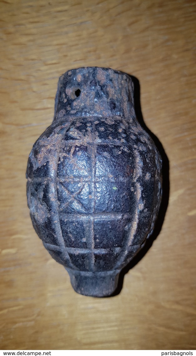 WW1 - Grenade Française   Neutralisée - Guerre 14-18 - Armes Neutralisées