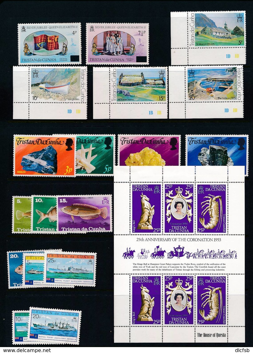 TRISTAN Da CUNHA, 1978   (5 Sets + Minisheet) Fine Light MM - Tristan Da Cunha