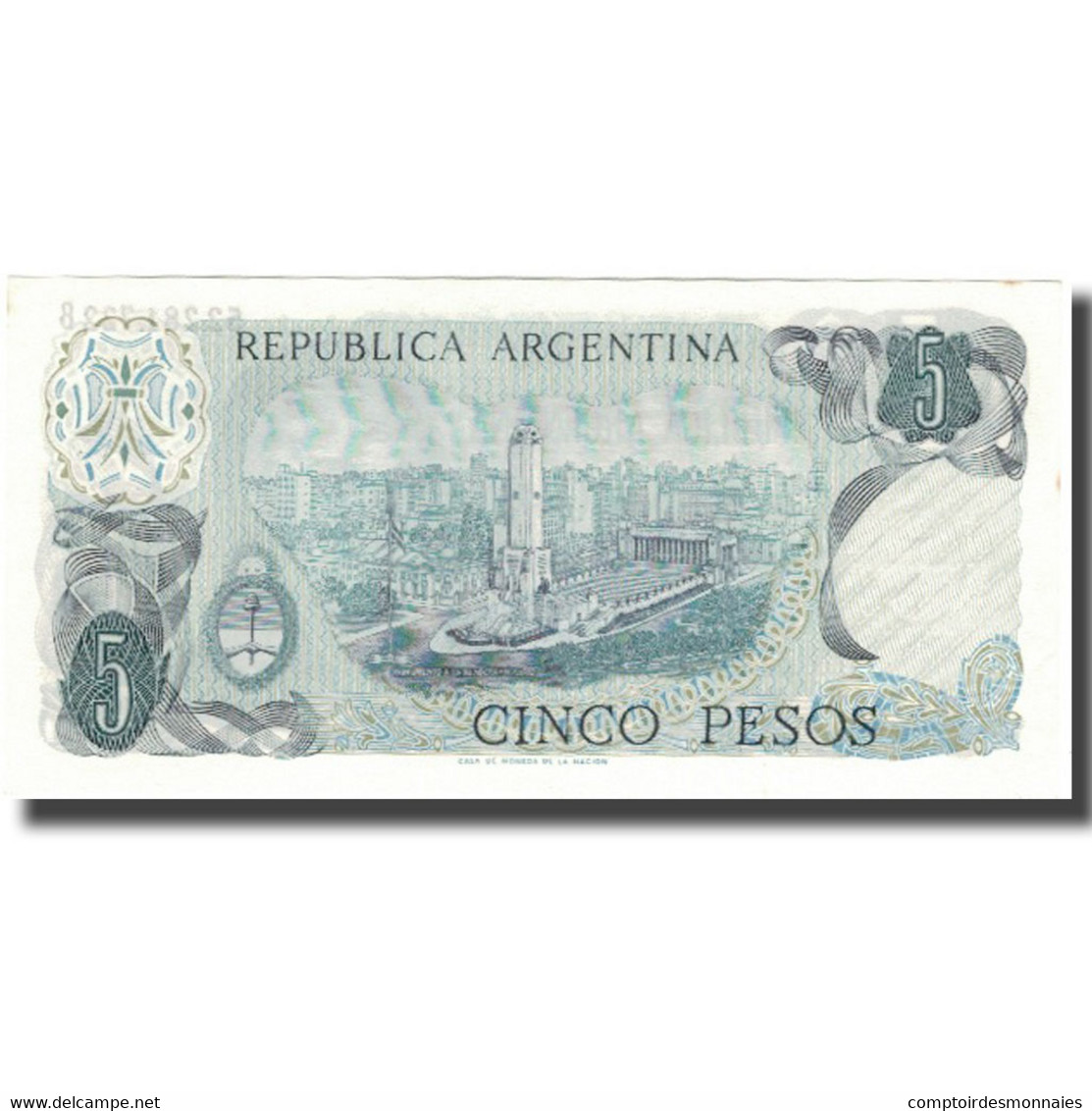 Billet, Argentine, 5 Pesos, KM:294, SPL - Argentine