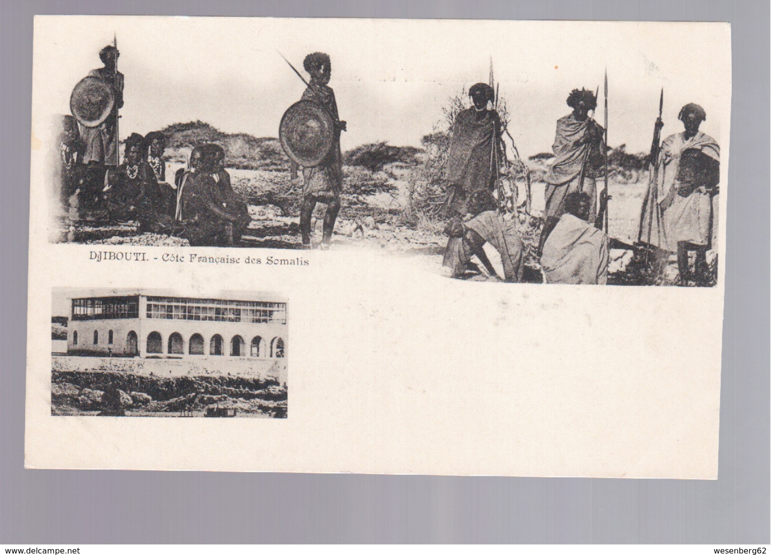 SOMALIA  Djibouti Cote Francaise Des Somalis OLD POSTCARD - Somalië