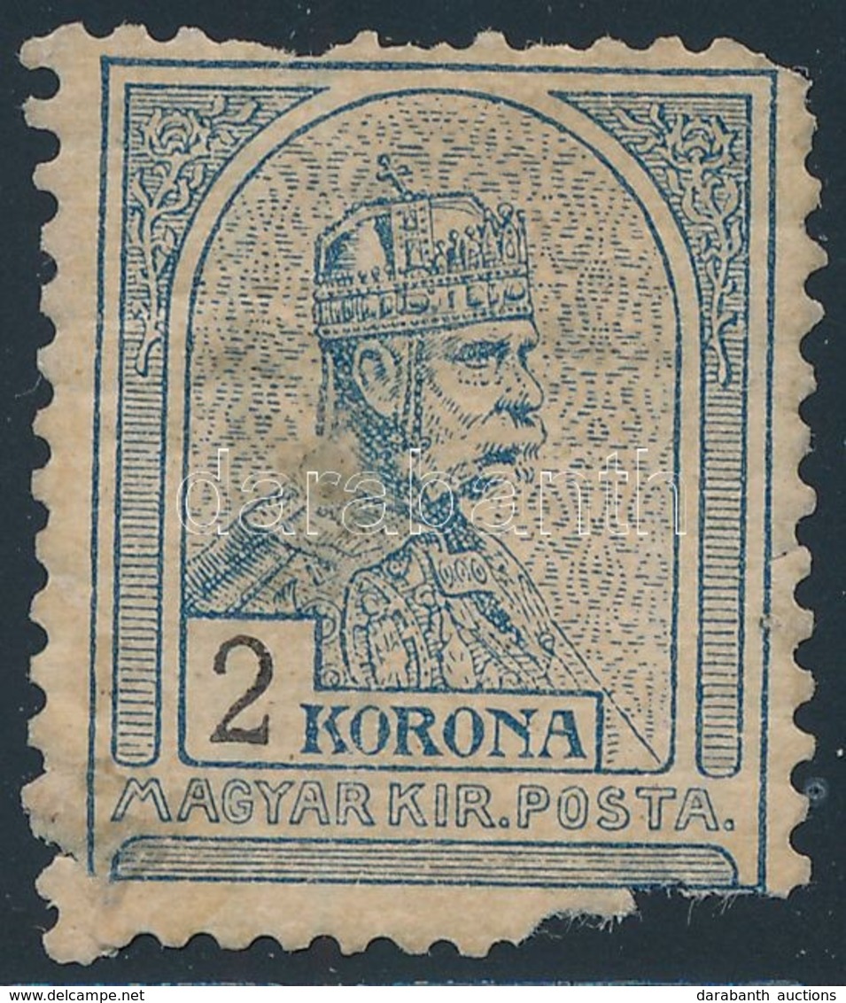 * 1900 Turul 2K (120.000) (hibás, Hiányos Bélyeg Eredeti Gumival / Faulty, Demaged Stamp With Original Gum) - Other & Unclassified