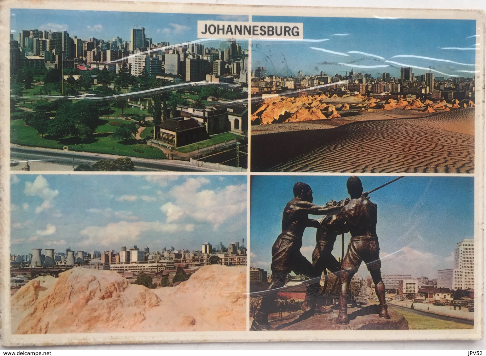 (251) Johannesburg - Miners' Statue - Vieuw From Crown Mine Dumps - The Hillbrow  - The Joubert Park - Afrique Du Sud