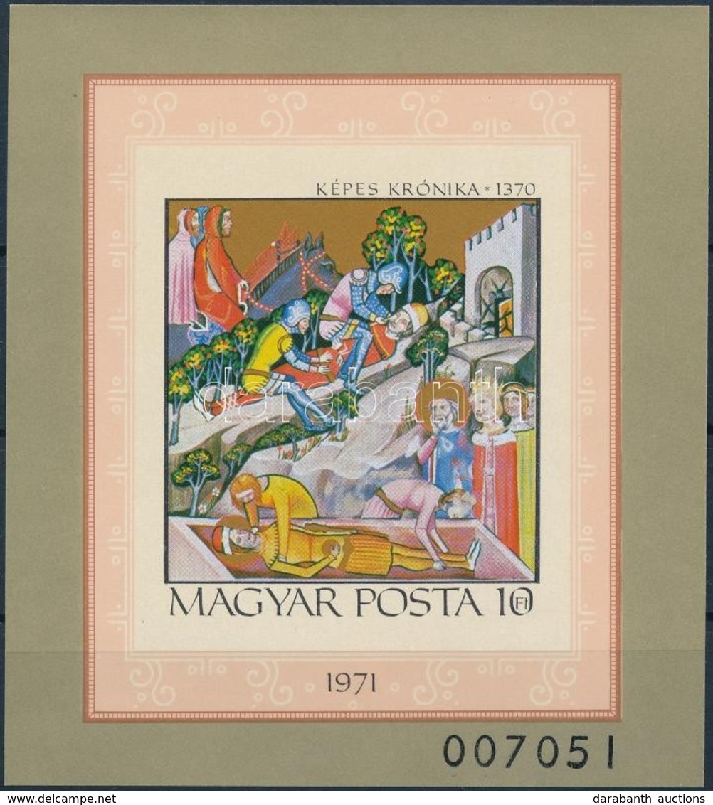 ** 1971 Képes Krónika Vágott Blokk (4.500) - Sonstige & Ohne Zuordnung