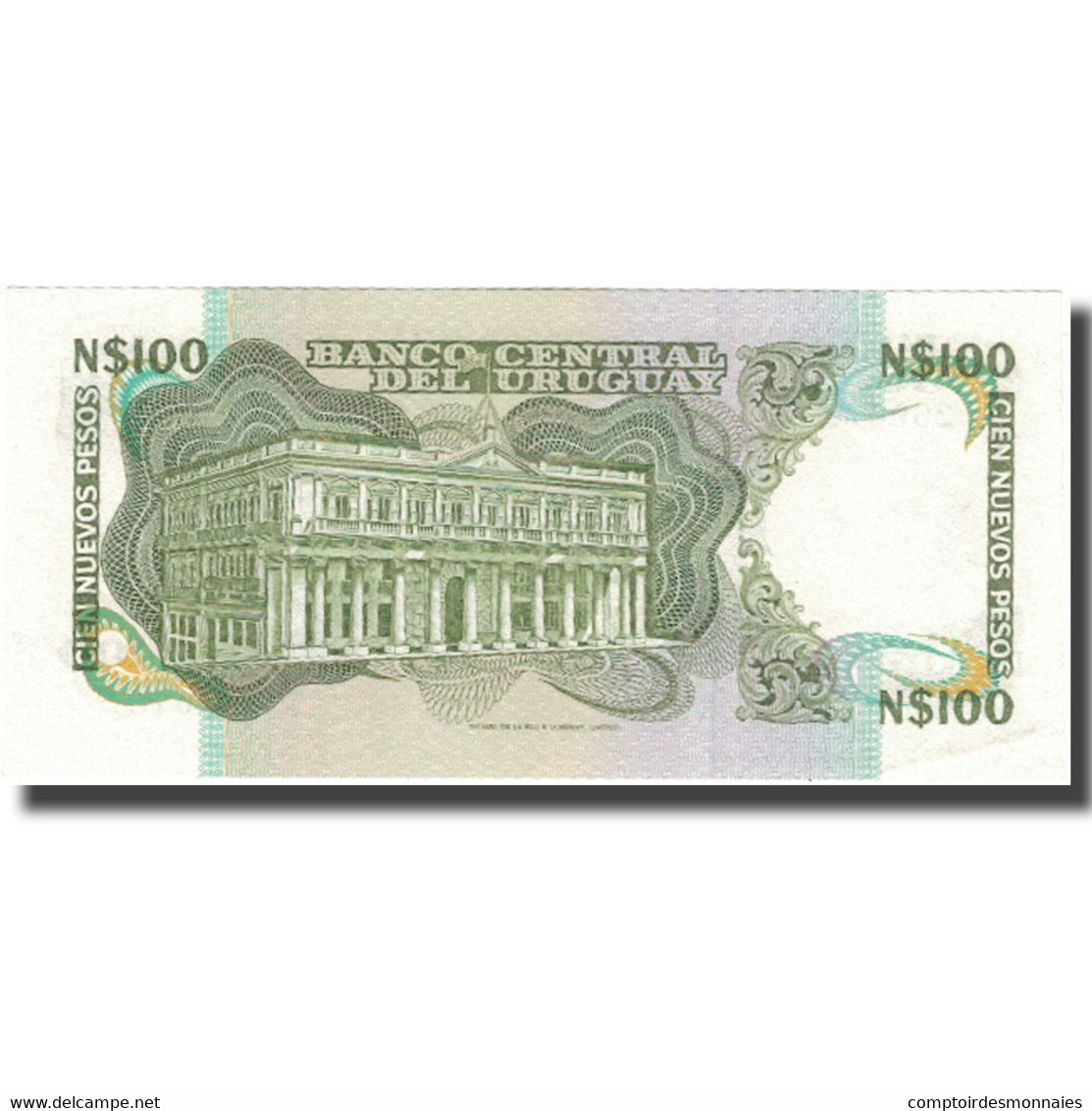 Billet, Uruguay, 100 Nuevos Pesos, KM:62a, SPL - Uruguay