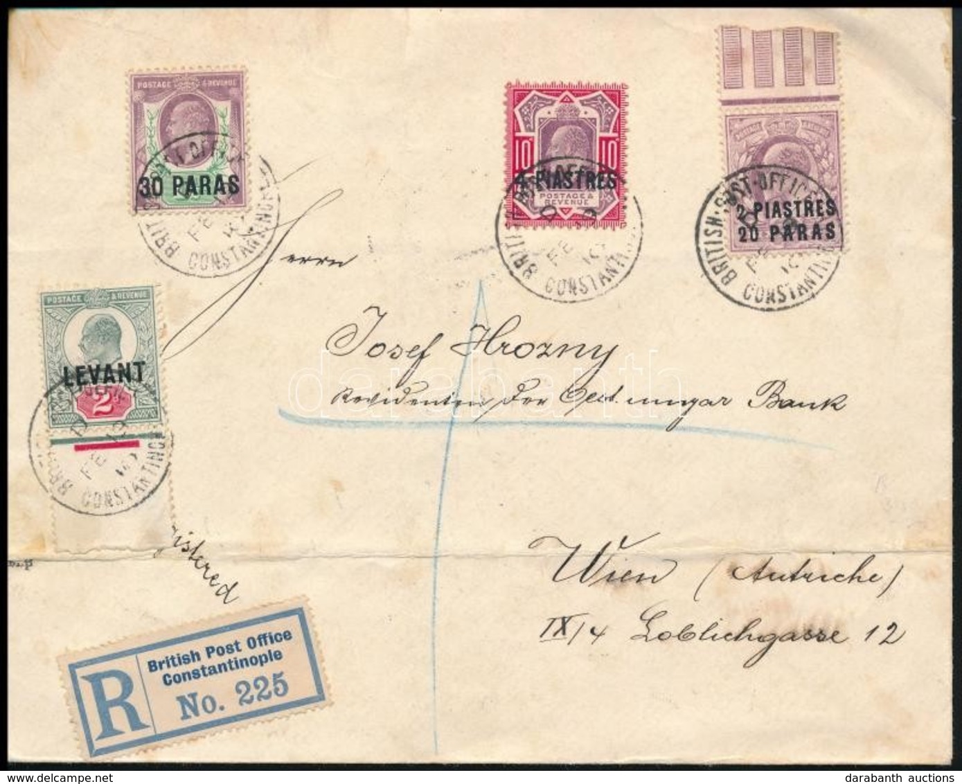 Brit Posta Törökországban 1910 - Sonstige & Ohne Zuordnung
