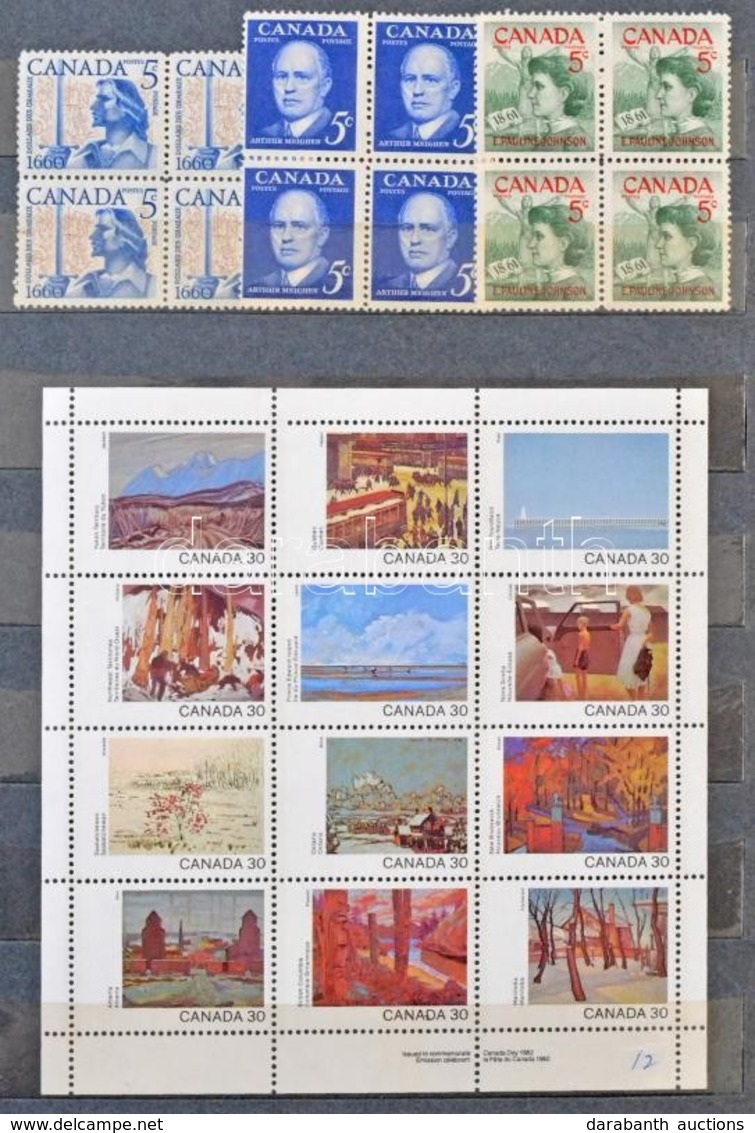 ** Kanada Kb 260 Db Bélyeg Közepes Berakóban / Canada Ca. 260 Stamps In Stockbook (Névérték / Postage Value CAD 61,-) - Sonstige & Ohne Zuordnung