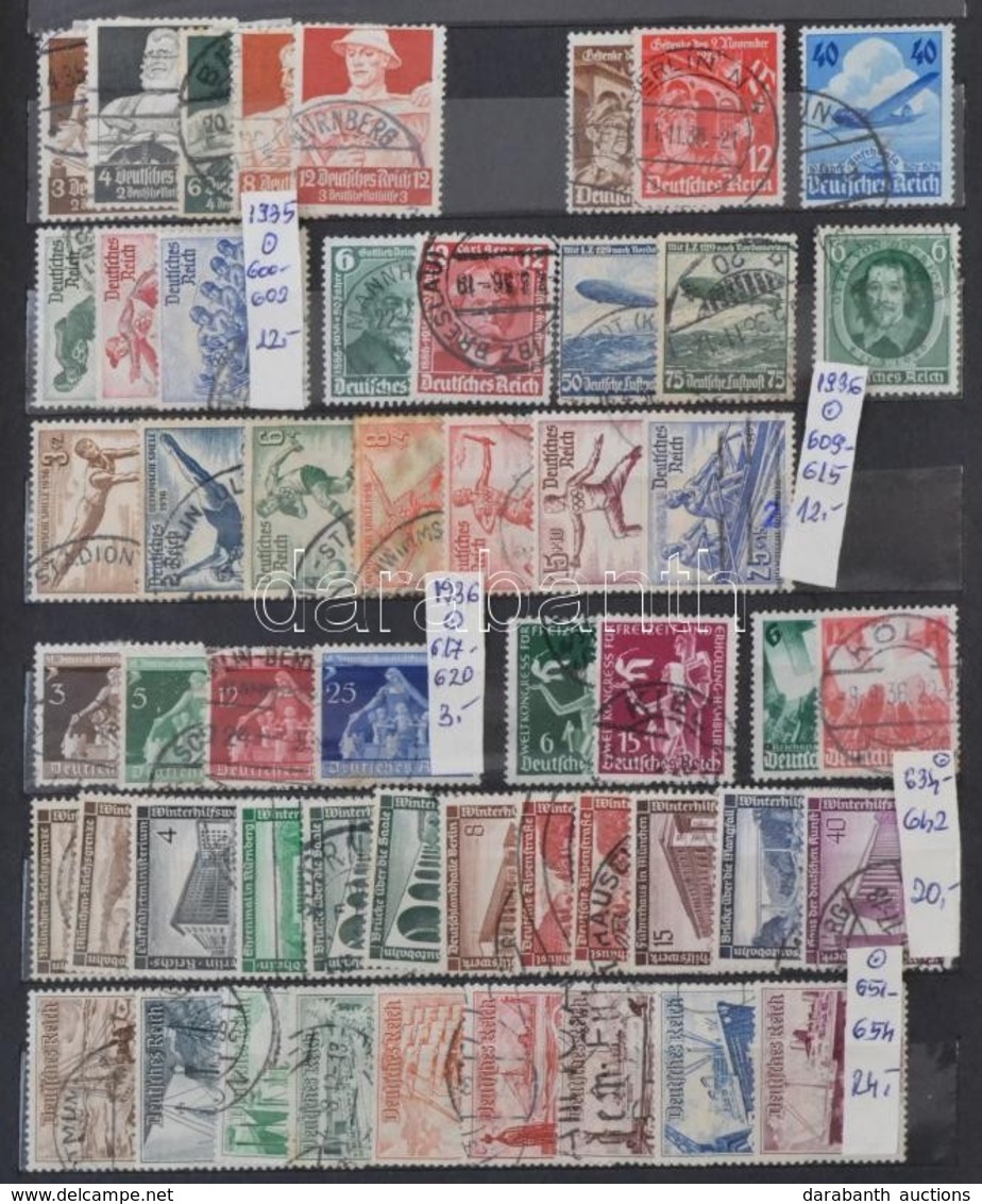 ** * O Deutsches Reich összeállítás 1900-1944 Sorok, Kb 600 Bélyeg (min. Mi EUR 350,-) A/5-ös 6 Lapos Berakóban - Sonstige & Ohne Zuordnung