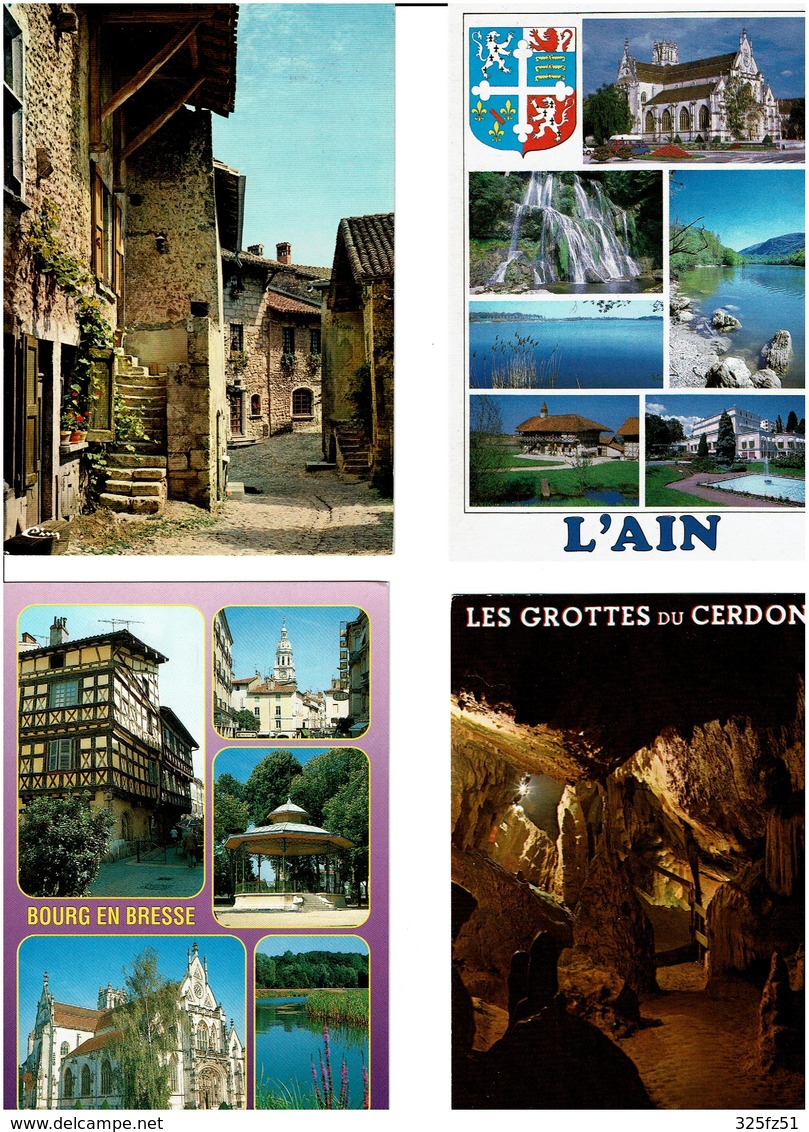 01 / AIN /  Lot De 90 Cartes Postales Modernes écrites - 5 - 99 Postcards