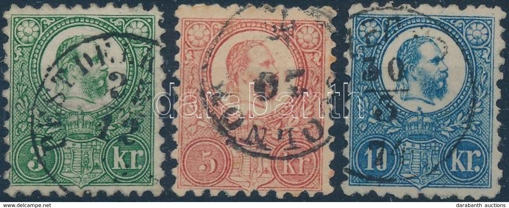 O 1871 Réznyomat 3kr, 5kr, 10kr - Sonstige & Ohne Zuordnung