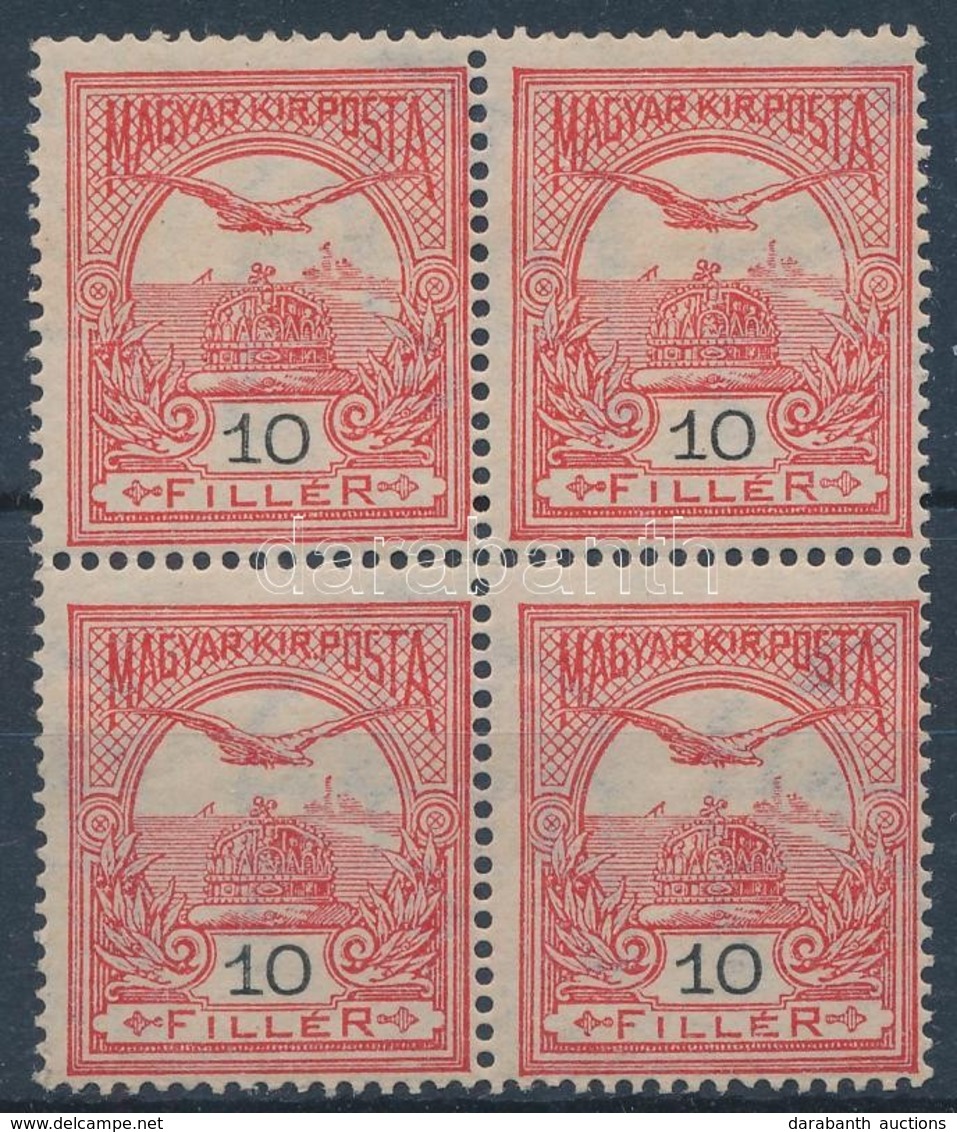 ** 1908 Turul 10f Négyestömb - Other & Unclassified