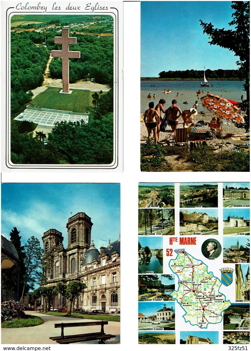 52 / HAUTE MARNE /  Lot De 90 Cartes Postales Modernes écrites - 5 - 99 Postcards