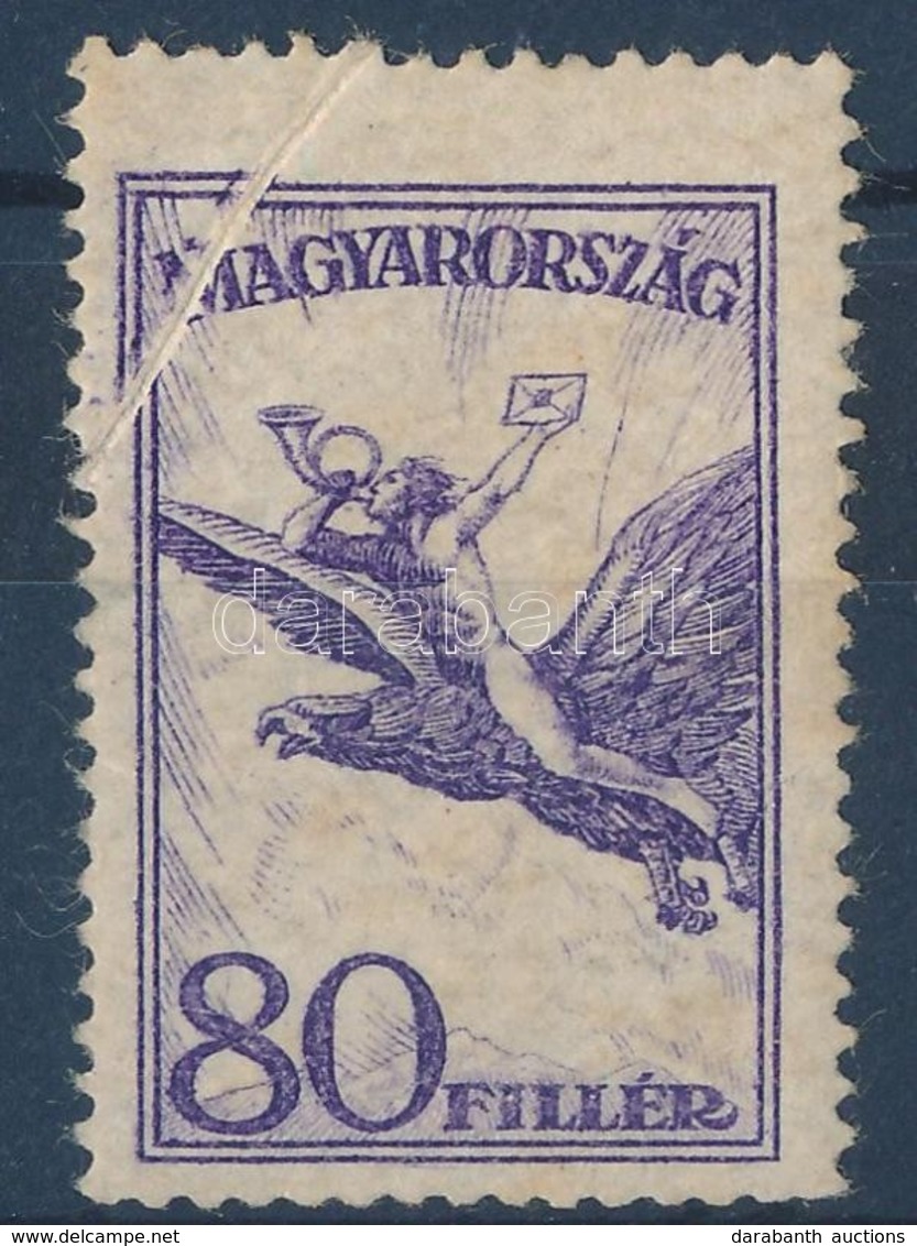 * 1927 Repülő 80f Papírránccal - Otros & Sin Clasificación