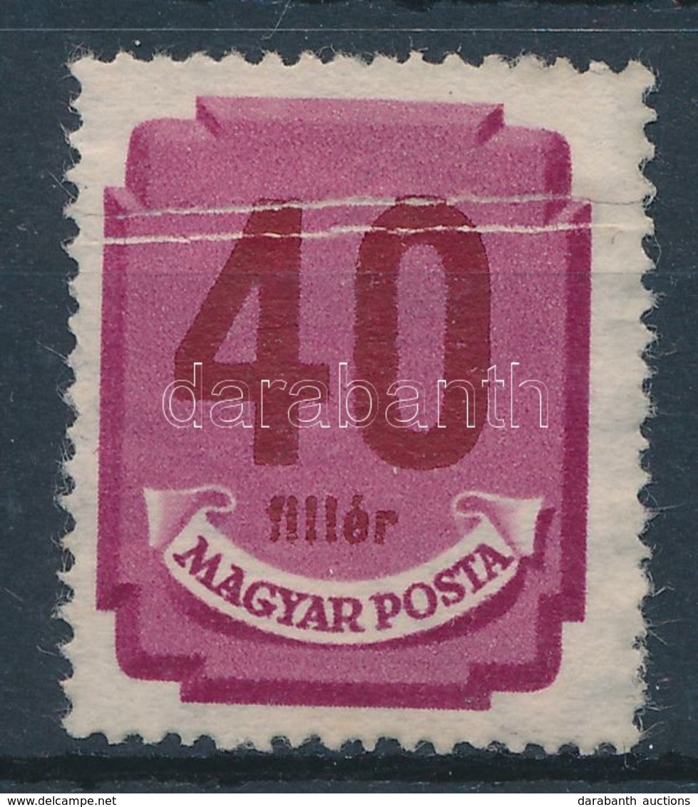 (*) 1946 Portó 40f Kettős Papírránccal - Otros & Sin Clasificación