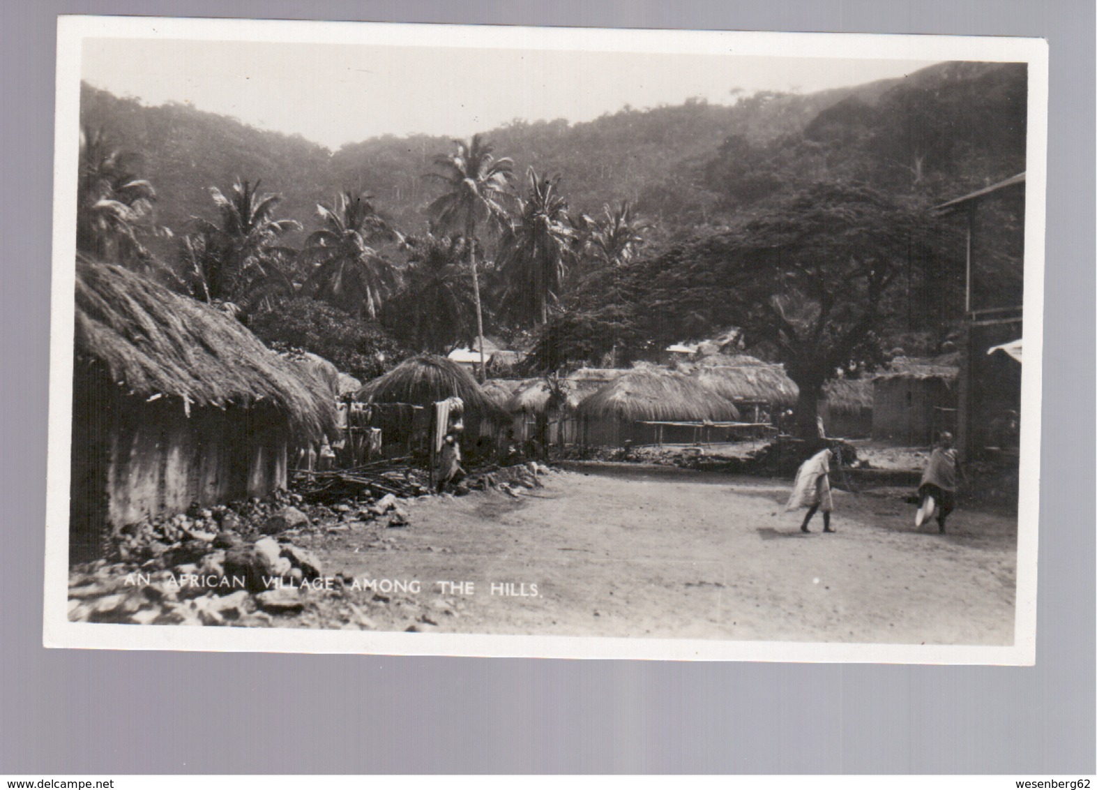 NIGERIA An African Village Among The Hills Ca 1930 OLD PHOTO POSTCARD - Nigeria