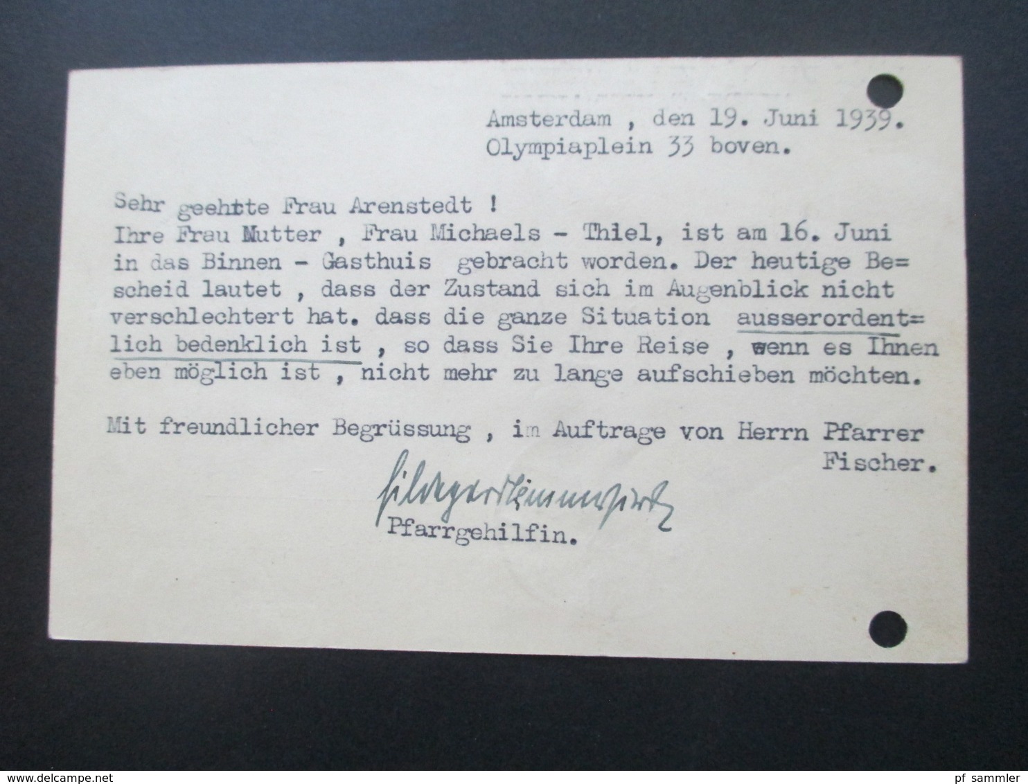 Niederlande 1939 Ganzsache Mit 3 Zusatzfrankaturen Spoedbestelling Expres Karte Nach Berlin Spandau - Lettres & Documents