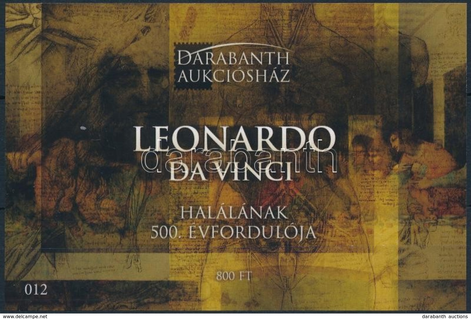 ** 2019 Leonardo Da Vinci Halálának 500. évfordulója Emlékív - Andere & Zonder Classificatie
