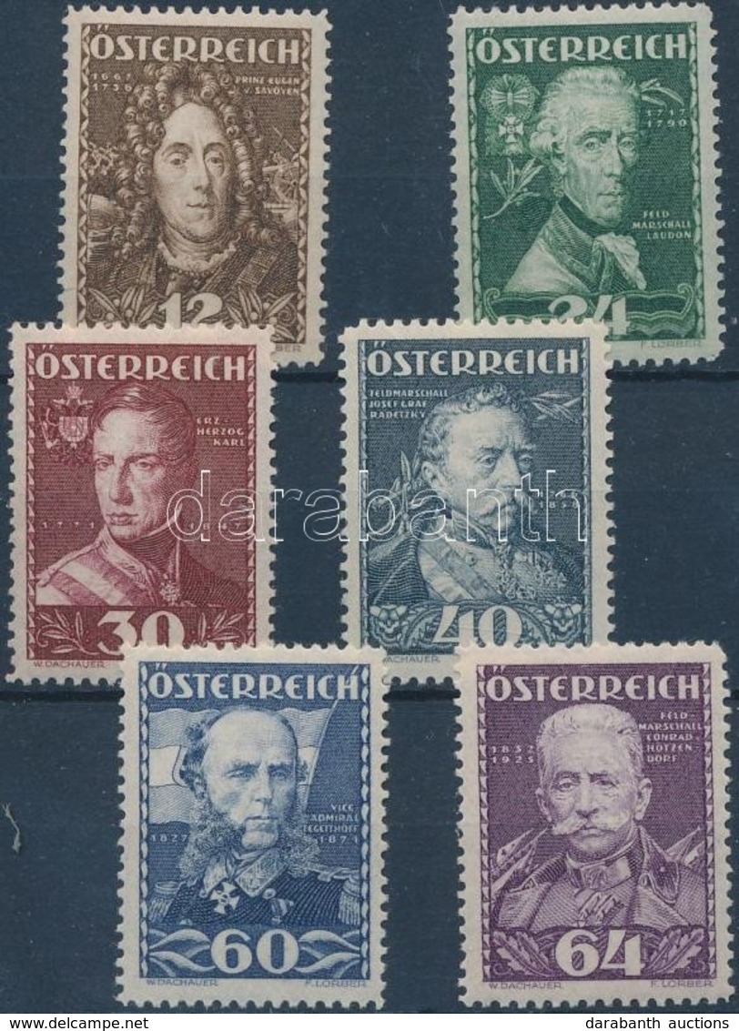 ** 1935 Hadvezérek Sor Mi 617-622 - Andere & Zonder Classificatie