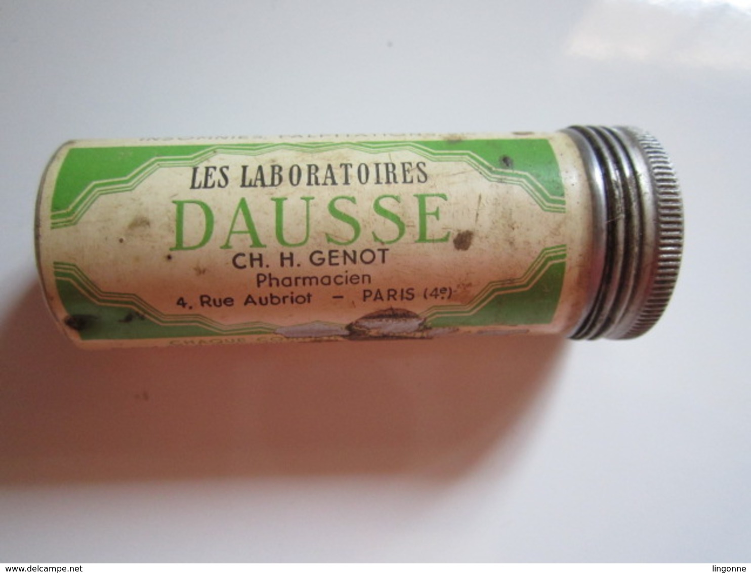 Tube Métal Médicament AMPHOTONYL Les LABORATOIRES DAUSSE CH. H. GENOT Pharmacien 4, Rue Aubriot PARIS Hauteur : 6,5 Cm - Boîtes