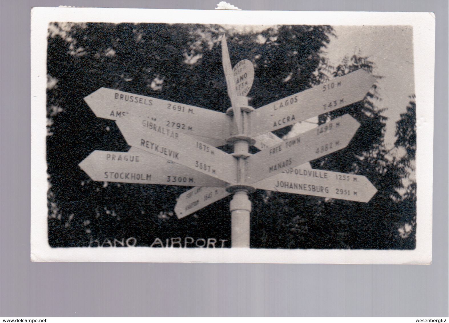 NIGERIA Kano Airport Ca 1950 OLD PHOTO POSTCARD - Nigeria