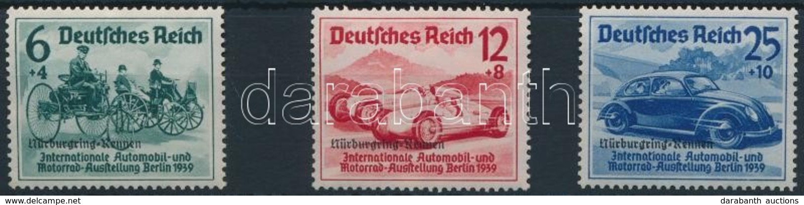 ** 1939 Nürburgring Autóverseny Sor Mi 695-697 - Sonstige & Ohne Zuordnung