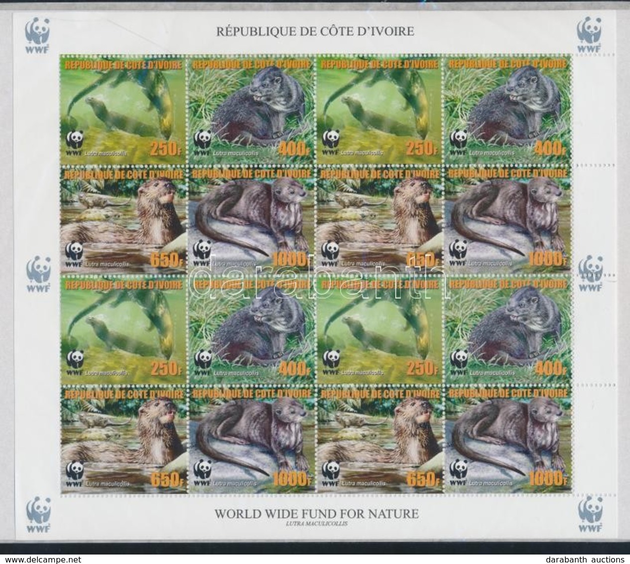 ** 2005 WWF Vidra Kisív Mi 1349A-1352A - Sonstige & Ohne Zuordnung