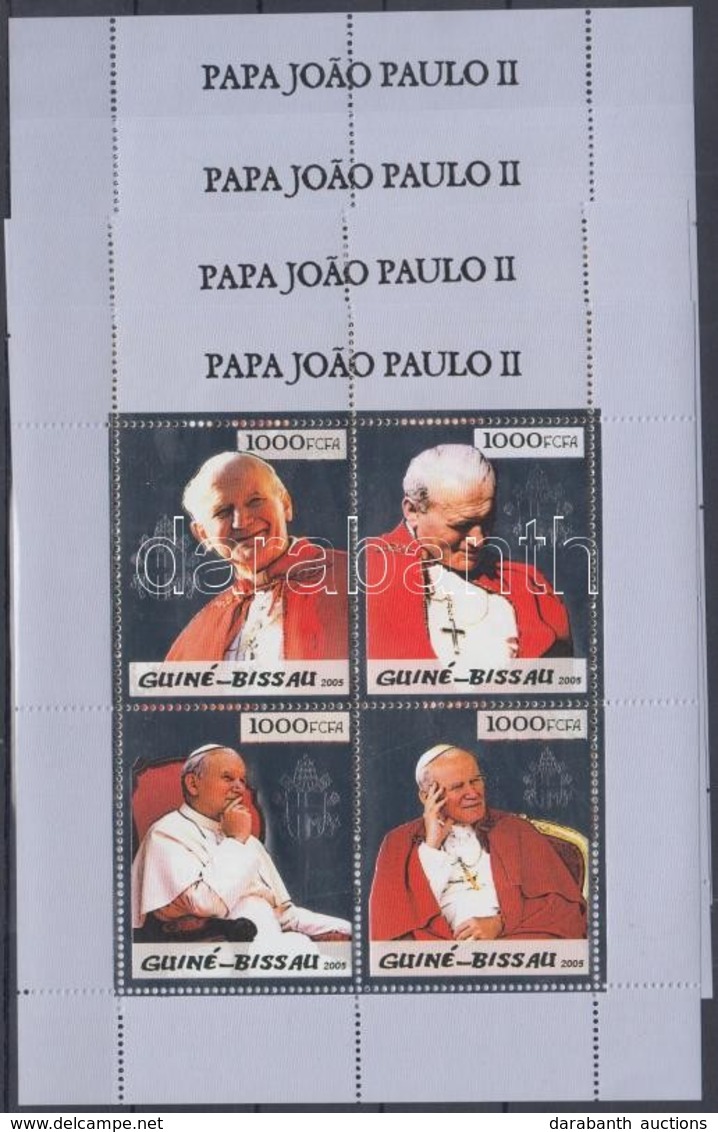 ** 2005 II. János Pál Pápa Halála Arany/ezüst Kisívsor Mi 2976-2991 - Sonstige & Ohne Zuordnung