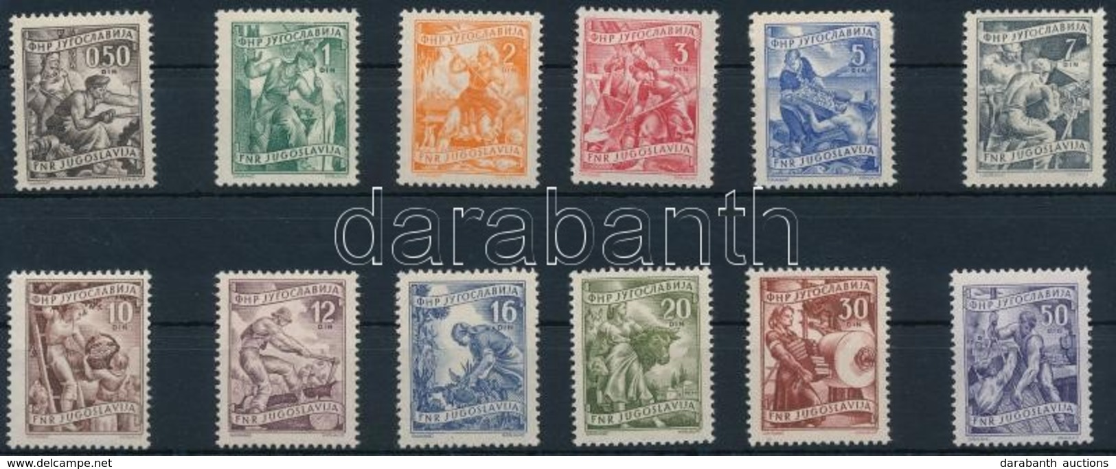 ** 1950/1951 Gazdaság Sor Mi 628-639 - Altri & Non Classificati