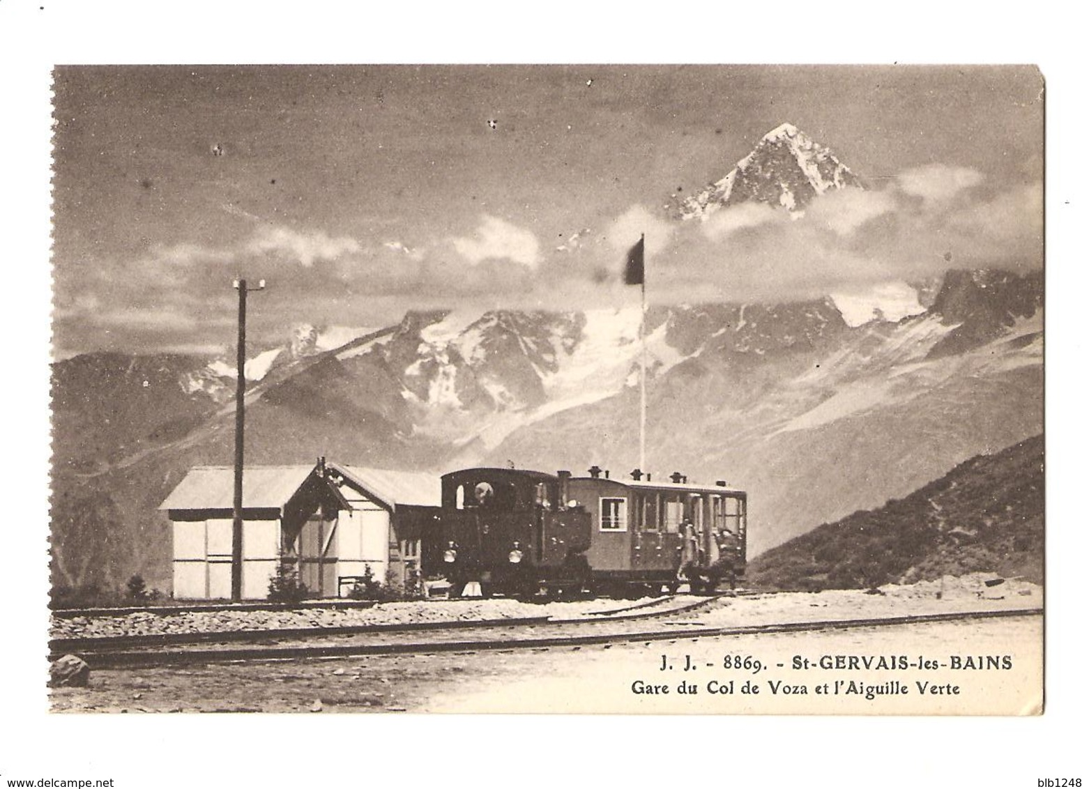 [74] Haute Savoie > Saint Gervais Les Bains Gare Du Col De Voza Et L'aiguille Verte Train - Saint-Gervais-les-Bains