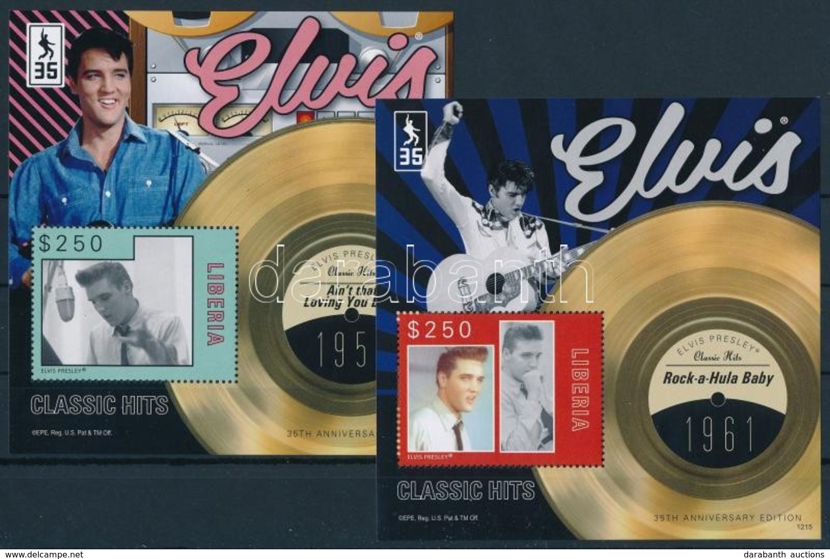 ** 2012 Elvis Presley Blokksor Mi 630-634 - Sonstige & Ohne Zuordnung