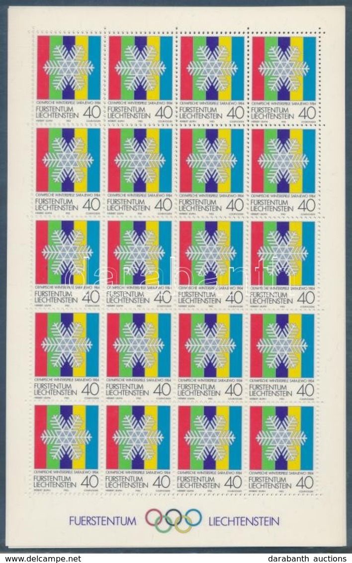 ** 1983 Téli Olimpia Kisív Sor Mi 834-836 - Sonstige & Ohne Zuordnung