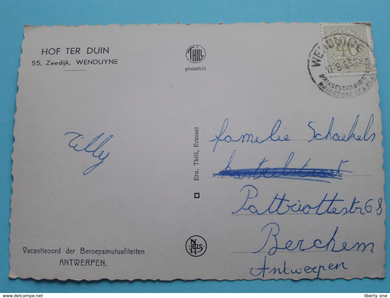 Hof Ter DUIN Zeedijk 55 Wenduyne / Vacantieoord Der Beroepsmutualiteiten Antw ( Thill ) Anno 1963 ( Zie/voir Foto 's ) ! - Wenduine