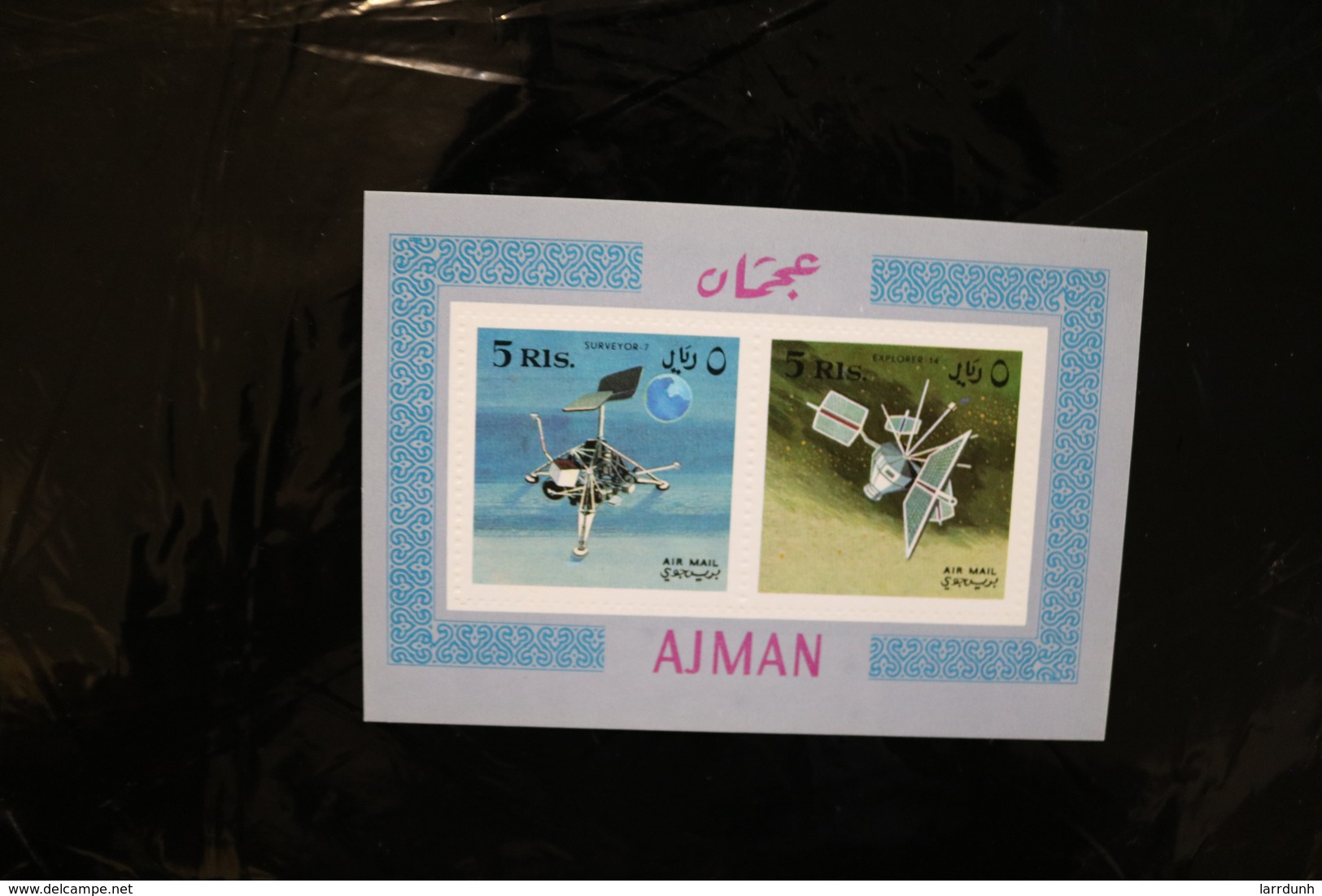 Ajman Space Probes Satellites Souvenir Sheet Block MNH Imperforate 1968 A04s - Ajman