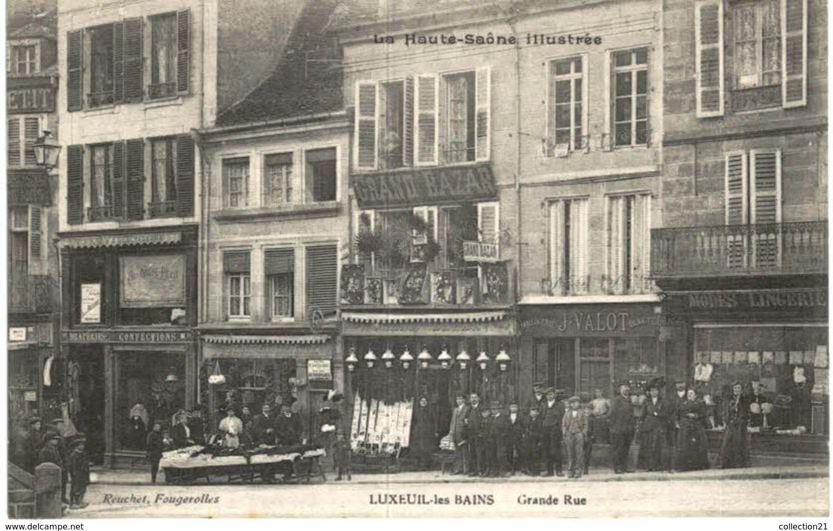 LUXEUIL LES BAINS .... GRANDE RUE ... GRAND BAZAR - Luxeuil Les Bains