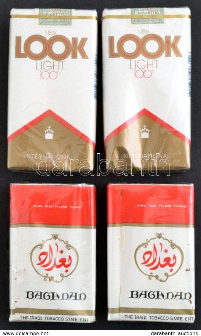 4 Csomag Cigaretta, Bontatlan Csomagolásban: 2 Db Baghdad + 2 Db New Look Light - Sonstige & Ohne Zuordnung