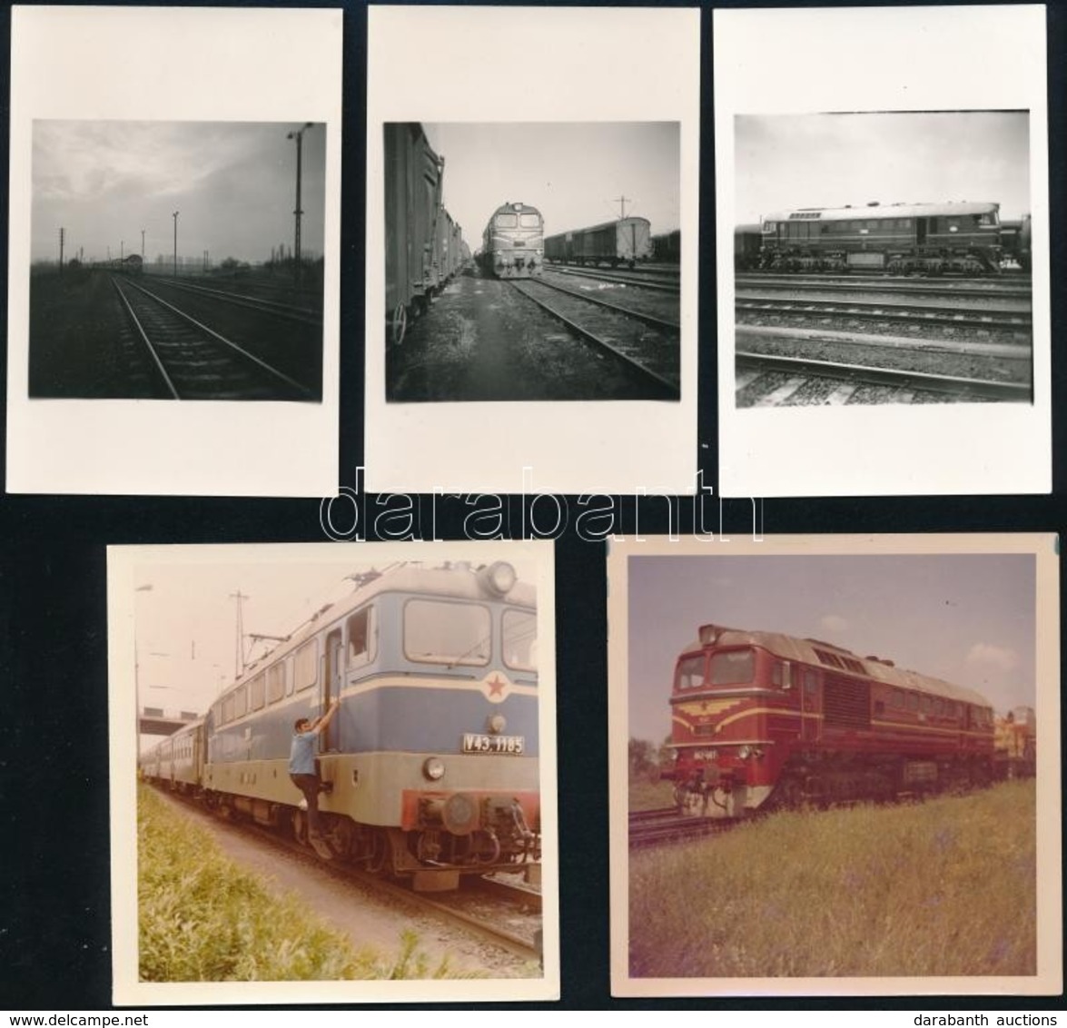 1972-1973 Egy Mozdonyvezető Képei. 43 Db Vonatokról Készített Fotó / 43 Photos Of Locomotives, Made By A Locomotive Driv - Sonstige & Ohne Zuordnung