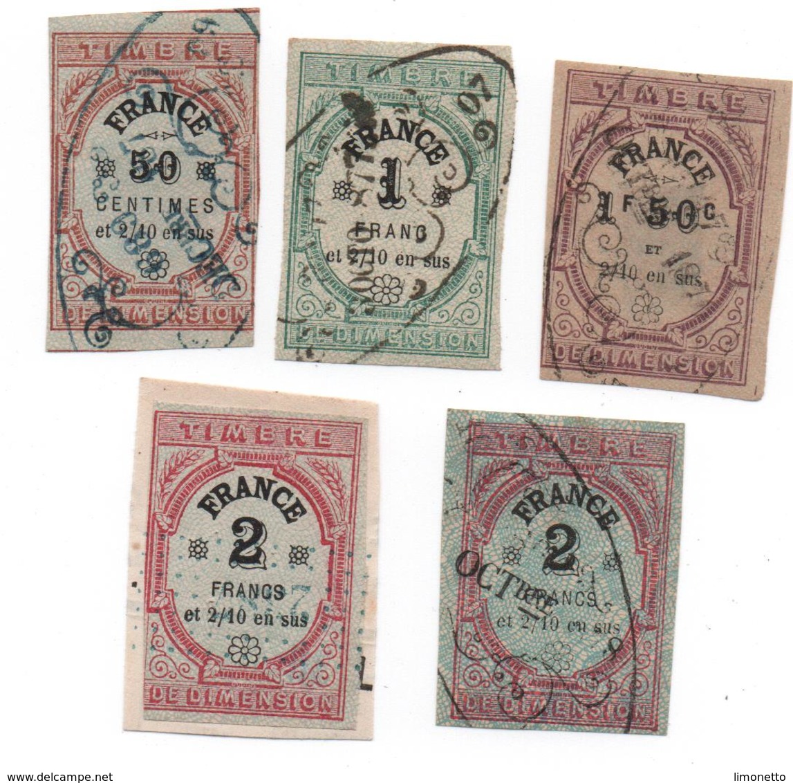 Timbres De Dimension-ND -  1872-a 1873  -5 Timbres -  Voir Scans - Altri & Non Classificati