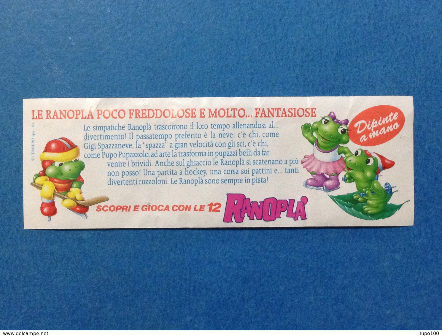 RANOPLA' CARTINA KINDER FERRERO - Instrucciones