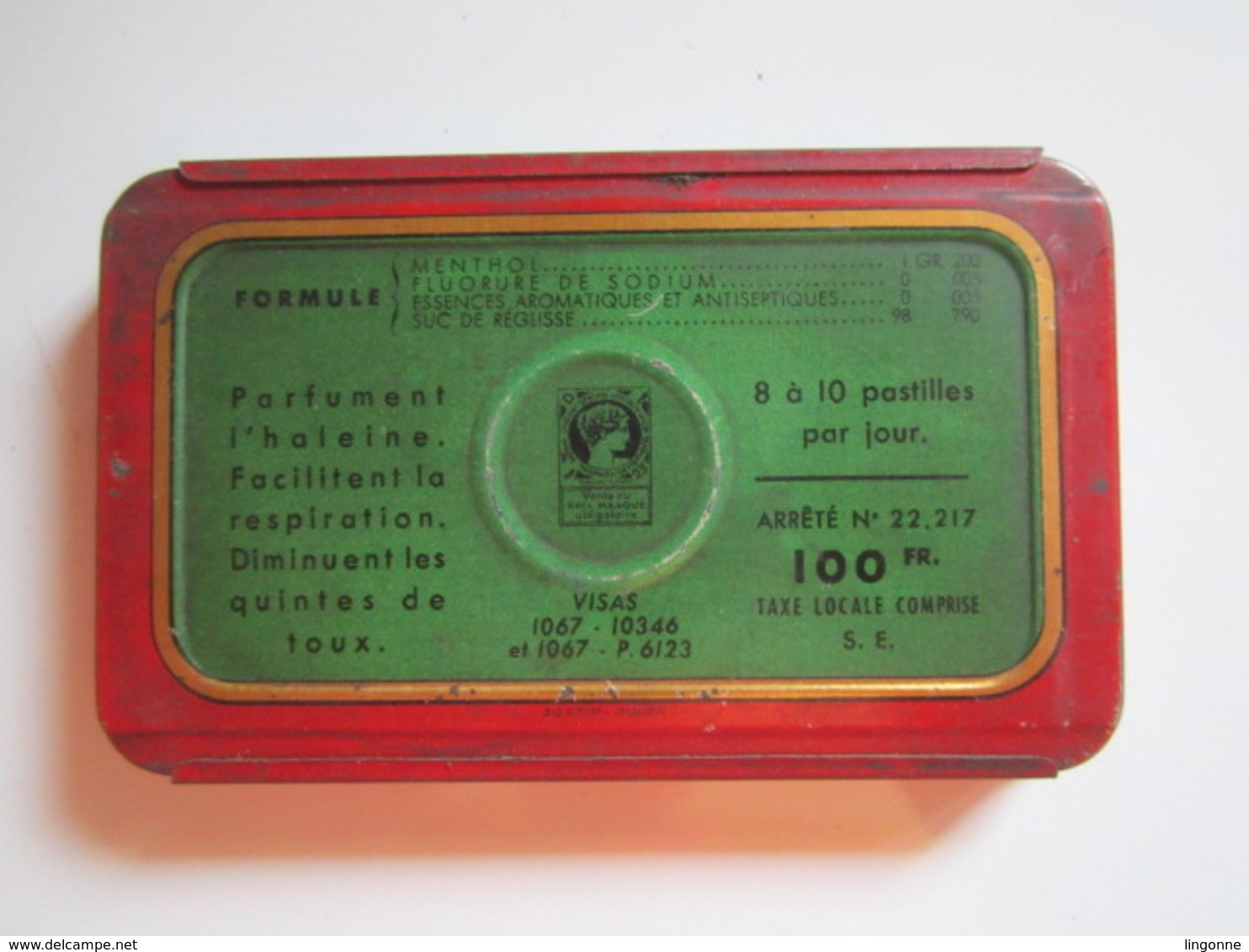 Ancienne Boite De PHARMACIE Ouverture Tiroir PECTOÏDS AFFECTIONS DES VOIES RESPIRATOIRES  PRIX 100 Frs  8 X 5 Cm - Boîtes