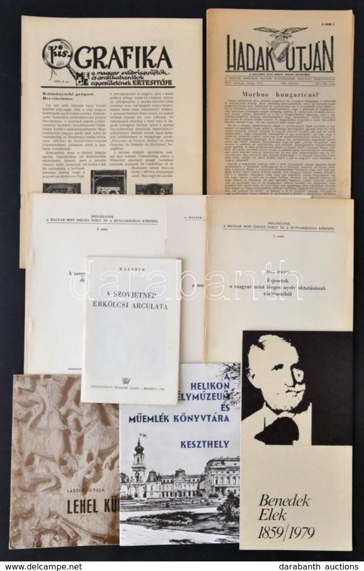 1939-1984 Vegyes Nyomtatvány Tétel, 9 Db
1939 Kis-Grafika. MEGE. A Magyar Exlibrisgyűjtők és Grafikabarátok Egyesületéne - Ohne Zuordnung