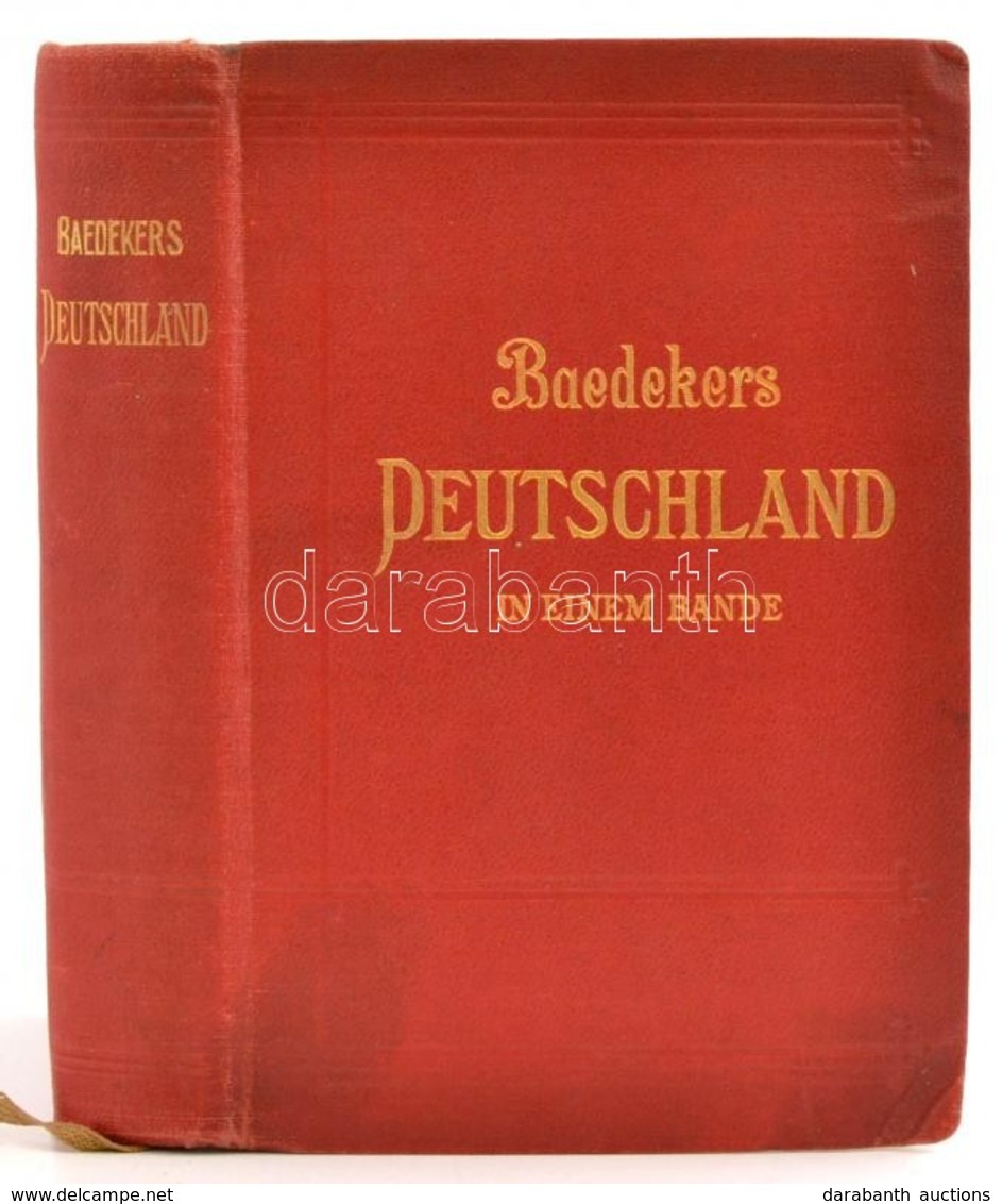 Karl Baedeker: Deutschland In Einem Bande. Leipzig, 1913, Karl Baedeker. Német Nyelven. Kiadói Aranyozott Egészvászon So - Ohne Zuordnung